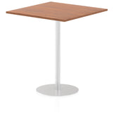 Dynamic Italia 1000mm Poseur Square Table Walnut Top 1145mm High Leg ITL0359 DD